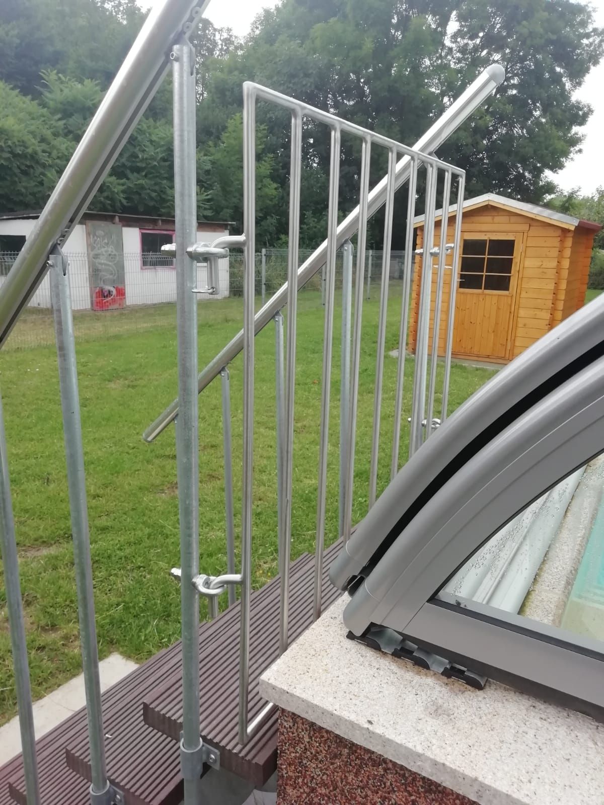 Treppe mit Stahlkonstruktion